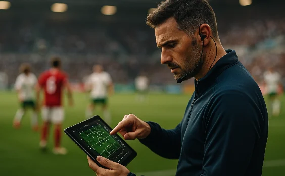 Trainer mit Tablett
